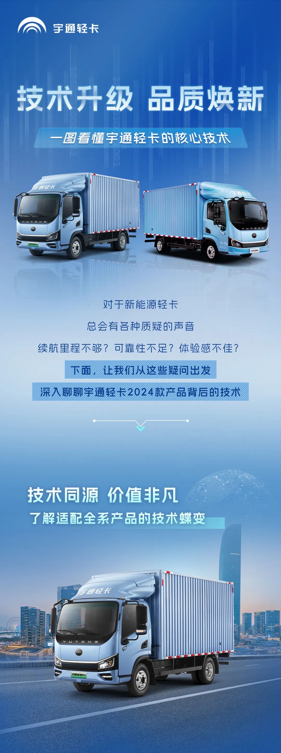 不藏了，宇通轻卡再一次技术蝶变了！